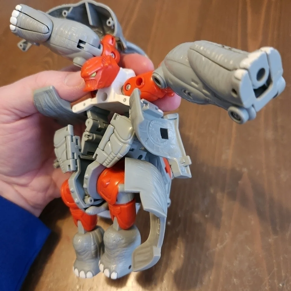 Vtg 1996 Transformers Beast Wars Ironhide Santon Action Figure Hasbro